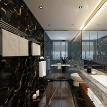 20/50 piezas Cycleader Baldosas de vinilo adhesivas con efecto mármol europeo de lujo, fáciles de limpiar, impermeables y removibles para decorar la cocina, el baño y el dormitorio - Multicolor - Ver 5