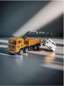 Children's Engineering Machinery Toy Kit, Life Trailer, Crane, Life Lift Truck, Tanker Truck, Toy Bus, Truck Model, Large Toy Truck, Toy Tractor, Forklift, Bus Model