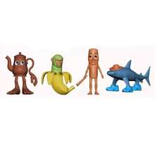 Nuevo producto de comercio cruzado: Figura conmemorativa creativa de la Shanhaijing, modelo de 6 figuras de madera de tiburón y figura humana, adorno de escritorio de juguete - Multicolor - Ver 6
