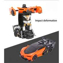 1 件撞击变形玩具车、遥控车、儿童玩具车、玩具、赛车、汽车游戏、男孩游戏、女孩游戏、精美礼物
