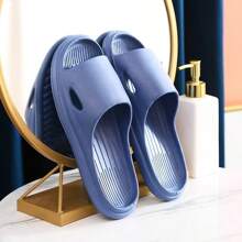 Pantuflas de mujer de color liso, transpirables. Sandalias cómodas para el hogar con suela blanda acolchada, de fácil deslizamiento, antideslizantes y antiolor de EVA.