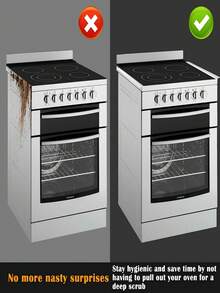 1条/2条装厨房灶台防污密封条，高品质柔软耐高温硅胶缝隙密封条，耐油燃气灶缝隙软密封条，硅胶缝隙塞，厨房灶台缝隙盖 - 柔性灶台空间填充物 - 彩色 - 查看 7