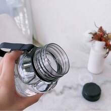 850/1100/1300毫升透明水瓶便携式防漏大容量旅行水壶轻便水壶 - 彩色 - 查看 9