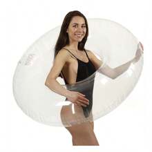 Bouée de piscine gonflable, anneau de natation transparent et épais pour adulte, extra large et mignon sous les bras, de sauvetage, accessoires de plage essentiels