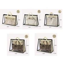 Bolsa organizadora colgante con cubierta de polvo transparente, bolsa a prueba de humedad para guardar bolsos