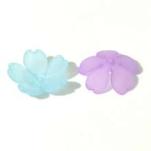 50pcs Colorful Acrylic Small Flower Bead DIY Bracelet, Keychain, Handmade Jewelry Supplies, Festival Gifts