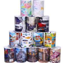 1pc Universal Sealed Coin Bank, (Small 10.5cm, Medium 12.5cm) Cartoon Design Decorative Piggy Bank, (Recommended Medium 12.5cm) For Saving USD, EUR, AUD, GBP, SAR, TMT, EGP, CHF Coins, Small Metal Coin Collection Box