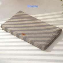 وسادة حيوانات أليفة للكلاب والقطط، حصيرة كينيل، حصيرة أرضية، قابلة للإزالة والغسيل، مناسبة للخريف/الشتاء، تناسب الكلاب الصغيرة/المتوسطة/الكبيرة، حشوة إسفنجية بشكل بيضاوي، قماش بنمط قشر السمك، أنيق، مانع للانزلاق وغير منفذ للرطوبة