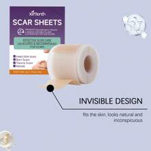 1pc Scar Repair Patch, Silicone Gel Technology, Strong Faded Old Scars, Waterproof For Bathing, Suitable For Children And Adults