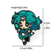 1pc Fashionable And Exquisite Cartoon Anime Brooch, Youthful And Beautiful Tsukino Usagi Kawaii Bag Decoration Suitable For Daily Wear - Multicolor - View 9