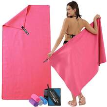 Quick Dry Workout Towel, Non-Slip Yoga Mat Towel, Microfiber Travel Towel, 3 Sizes Available. Highly Absorbent & Fast Drying, Multipurpose For Camping, Beach, Gym, Yoga, Sports, Swimming Pool - Multicolor - View 3