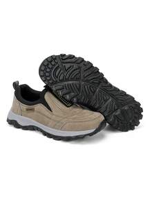 1 Pair Of Shoes Men's Sports Shoes Breathable Men's Casual Shoes 's Competition Shoes Fashionable Casual Shoes Men's Running Shoes - Khaki - View 4