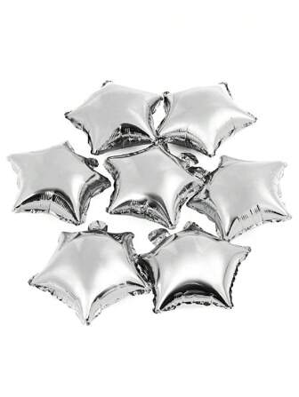 10入組星形10寸鋁箔氣球密拉聚酯薄膜小氣球