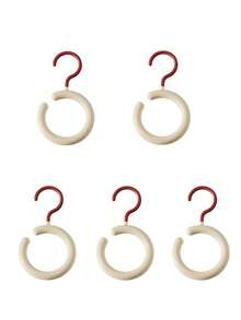 1 件/5 件多巴胺设计可旋转多功能帽架、围巾架、衣架、衣柜收纳架，适用于衣服、袜子、皮带、领带 - 彩色 - 查看 9