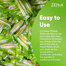 Zenia Sewak Natural Miswak Toothbrush - Vacuum Sealed Natural Flavor Traditional Peelu Toothbrush Stick - For Healthy Gums, Teeth, And Fresher Breath (Pack Of 1) Back To School - 1 - View 2