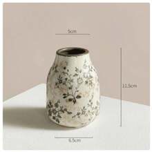 Rustykalny zabytkowy ceramiczny wazon na kwiaty, nowy chiński styl świeży i prosty kwiatowy uchwyt na wodę do salonu, gabinetu, biura