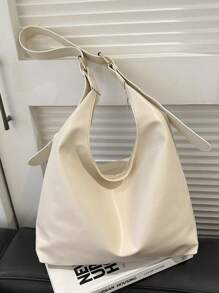Vintage Large Capacity Soft Solid Color Shoulder Bag For Women,Versatile Crossbody Bag Handle Women Hobo Shoulder Purse Big Capacity Sling Crossbody Handbag Casual Work Bag