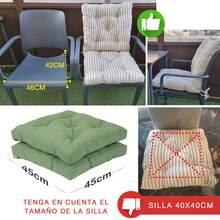 VISTE TU HOGAR Chair Pads - 酪梨綠二件組 - 查看 6