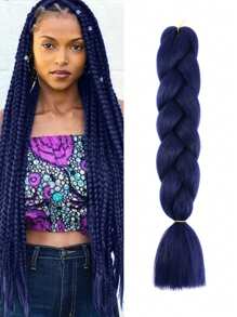 Estensioni per trecce arcobaleno da 24 pollici, capelli sintetici viola professionali, trecce jumbo, estensioni per capelli colorate a gradiente africane per intrecciare all'ingrosso per Ognissanti e Natale