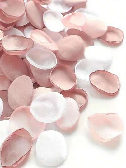 50/100/300/500pcs, Silk Rose Petals Wedding Petals White Petals Fake Rose Petals Artificial Flower Petals Proposal Basket Aisle Bridal Shower Table Decoration