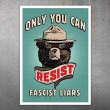 1PC Resist Liars Protest Cards, Anti Protest Sign Cards, Boycott Greeting Cards