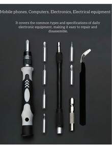 122pcs Precision Screwdriver Set With Magnetic Tips - 32 In 1/115 In 1 Professional Electronics Repair Tool Kit For Laptop, PC, Watch, Phone - CR-V Steel Multi-Function Screwdriver With Storage Case - Multicolor - View 6