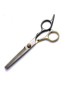 1pc Professional Haircut Scissors Set, Stainless Steel Hair Cutting Scissors, Black & Gold Combination, Back To School, Travel Holiday Essentials, Hair Accessories For Women, Slick Back Brush, Barber Accessories, Hair Dryer, Hair, Barber, Hair Tools, Hair Products,Hair Dryer,Hair, Accessories, Hair Products, Hair Tools, Hair Stuff, Hair Care, Curly Hair Brush, Barber, Barber Accessories, Hairdressing Equipment - Black - View 11