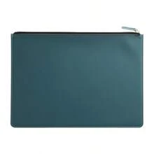 Leather Business A4 File Folder Zipper Document Bag Contract File Organizer Briefcase Portfolio,Bag For Contract/Invoice Storage,Back To School,School Supplies