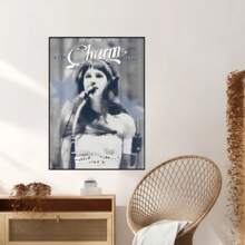 1/3PCS Optional Frame Posters Wall Arts Pop Singer Poster Home Living Room Bedroom Bar Aesthetic Decoration, Wall Art With Frame