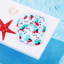 1 Stück wiederverwendbare Schwimmwindel aus Stoff, einstellbare Schwimmwindel-Hose für Schwimmunterricht Baby Mädchen, Jungen, neutraler Farbton Schwimmwindel (das Muster wird umgekehrt sein)