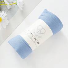 1pc Solid Color Women Scarf,Daily Wear Hijab,High Quality Wrinkle Soft Breathable Comfortable Headscarf Shawl For Women - Multicolor - View 36