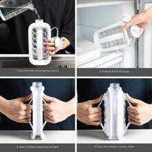 Essential Summer Cool-Down Items: A Two-In-One Portable Membrane Cup, Water Cup, Ice Tray Cup, Ice Cubes, Silicone Special Abrasive Pressing Household Item, Transparent Water Cup