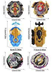 (Set Of) Burst Spinning Top Surprise Gift - Spinning Top + Launcher, Can Be Used For Left & Right Spinning, Surprise Gift - Multicolor - View 5