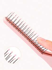 2pcs Set - Mini Folding Hair Brush With Mirror, Suitable For Women, Men And Children, Includes Soft Nylon Bristle Brush And Portable Hair Brush With Mirror For Wallet And Travel