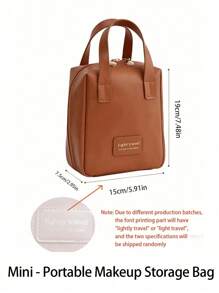 1pc Multifunctional Makeup Bag, Summer Travel Cosmetic Organizer, Waterproof Toiletry Bag, Large Capacity Makeup Brush Holder Bag, Convenient Travel Tote, Suitable For Skincare, Makeup, Brushes, Powder, Lipstick, Beach, School, Bathroom, Holiday, Valentine's Day, Christmas, Mother's Day Gift, Suitable For Mothers, Families, Friends, Summer Essential