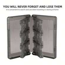 For 3DS Game Card Case - Compact 28-In-1 Holder For New 3DS, XL, DSi, DS & More - Durable ABS Storage Box, Catridge, NEW 2DS, NEW 2DS XL - Multicolor - View 2