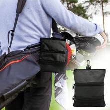 FINGER TEN Golf Tasche mit Reißverschlusstaschen, Ausrüstungsclip zum Befestigen an der Tasche für Wertsachen und Tees