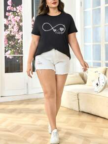 Custom Sports Personalized Gifts, Customized Women's Plus Size Sports Short-Sleeved T-Shirts, Customized Graphic T-Shirts, Add Photos (Selfies/Landscapes/Family Photos/Friends/Couple Photos/Patterns/Pets, Etc.), Design Your Own Personalized Printed T-Shirts As Gifts For Girlfriends