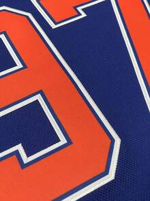 Customizable Name And Number Men's Ice Hockey Sports Shirt Edmonton Blue Embroidered Casual Outdoor Sports Long Sleeves Ice Hockey Jersey Custom Size S-XXL - Blue - View 4