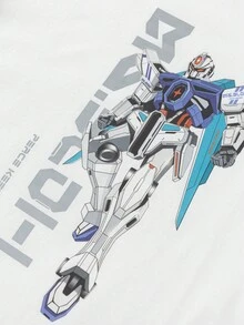 Balabala Bộ đồ trẻ em tay ngắn 2025 Bộ đồ hai mảnh mùa hè mới tạo cảm giác mát mẻ - tông màu trắng nhạt - Xem 3