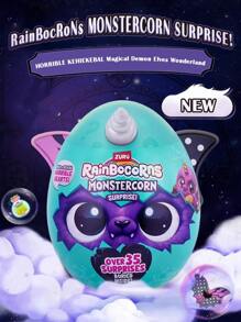 ZURU Huevos sorpresa con criaturas fantásticas con cuernos - Colección de 6 figuras de peluche misteriosas en caja ciega, regalo de cumpleaños perfecto para niñas
