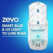 Zevo Flying Insect Trap & Cartridge - Plug In Fly Trap & Indoor Bug Catcher For Gnats, House & Fruit Flies - Mess-Free - Use In Any Room - Uses Blue & UV Light (1 Plug In Device & 1 Cartridge) - 1 Device & 1 Cartridge - View 4