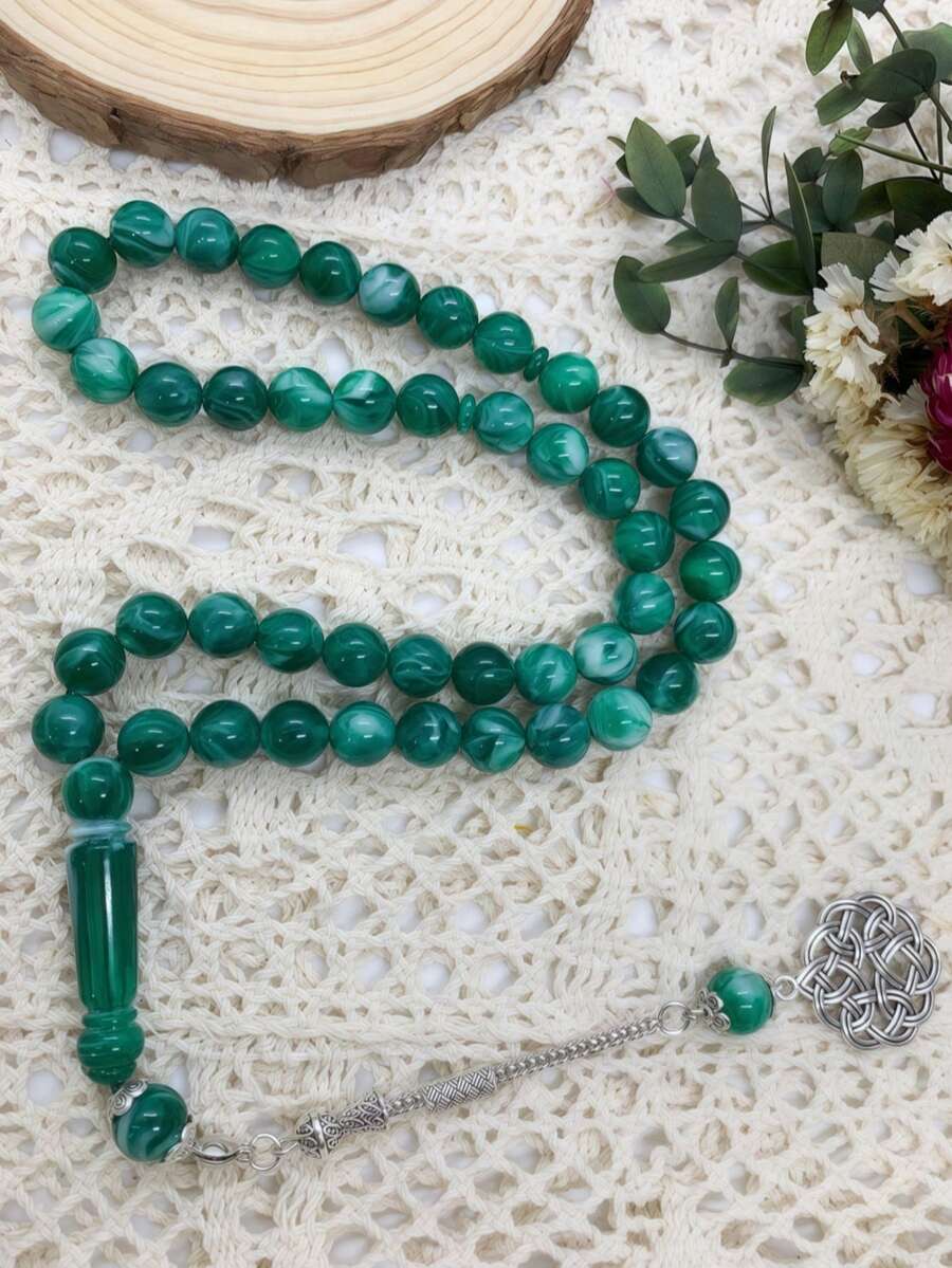 45 件亚克力仿树脂穆斯林念珠手链 Tasbih 适合日常祈祷