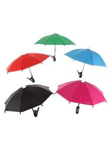 Phone Umbrella For Sun Shade With Clip Bracket Stand, Cell Phone Umbrella Sun Shade, Phone Umbrella Cell, Outdoor Sun Phone Umbrella Mobile Holder For Phone With Adjustable Clip Bracket Phone Cell Sunshade, Mobile Phone Holder With Universal Adjustable Glare Blocking For Outdoor, For Cell Phones, Kindle,Pad,Smartphone, Navigator Blocking Glare Anti-Reflection, Travel Essentials Compatible With IPhone, Android Phone, Gift For Birthday, Family, Friends, For Summer Holiday Outdoor Beach Travel Phone Stand, Phone Accessories - Multicolor - View 7