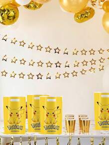 pokemon Bolsa de regalo con estilo Pikachu amarillo de 10/20/30/40 piezas de , bolsa favorita para fiesta, decoración de fiesta de cumpleaños o festival, con asa incorporada para sostener y almacenar regalos cómodamente