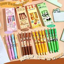 1pc, Finger Clips, Static With Cartoon Animal Design, Side-Pressing Type, Erasable Pen, With 0.5mm Blue Ink, Practical School Supplies, Suitable As A Children's Day Gift.Excellent Smoothness And Back-To-School Supplies.