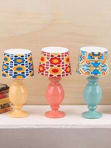 1 pieza Mini lámpara de mueble, modelo en miniatura de simulación, kit de accesorios DIY para paisaje en miniatura, decoración artística, manualidades creativas, decoración, regalo - Multicolor - Ver 3