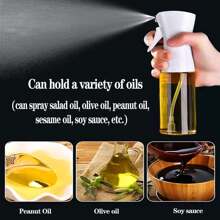 1pc Olive Oil Cooking Spray Bottle, Glass Oil Dispenser Bottle Sprayer, Refillable Oil & Vinegar Mister Sprayer Bottle, Air Fryer High Pressure Sprayer Bottle - Polypropylene, Dual-Use Oil Sprayer & Mister, Cookout Gift Idea For Father's Day, Mother's Day, Friends, Boyfriend, Girlfriend, Family, Teacher, Coworker, Halloween, Christmas (Random Color And Style)