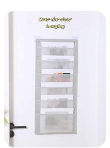 1pc Over-The-Door Multi-Layer Hanging Organizer - Large Capacity Storage Pouch For Stationery, Books, Magazines, Underwear & Clothes