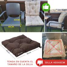 VISTE TU HOGAR Chair Pads - Bộ đồ hai mảnh màu nâu cà phê - Xem 2
